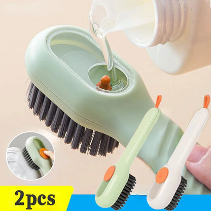 Multifunction Cleaning Shoe Brush Soft Automatic Liquid Shoe Brush Long Handle Liquid Clothes Brush Household Cleaning Tools