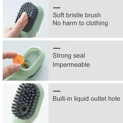 Multifunction Cleaning Shoe Brush Soft Automatic Liquid Shoe Brush Long Handle Liquid Clothes Brush Household Cleaning Tools